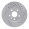 Dynamic Friction 2514-45022 - Brake Kit - Coated Drilled and Slotted Brake Rotors and 5000 Advanced Brake Pads with Hardware
