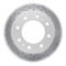 Dynamic Friction 2514-48011 - Brake Kit - Coated Drilled and Slotted Brake Rotors and 5000 Advanced Brake Pads with Hardware