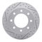 Dynamic Friction 2514-48011 - Brake Kit - Coated Drilled and Slotted Brake Rotors and 5000 Advanced Brake Pads with Hardware