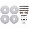 Dynamic Friction 2514-48018 - Brake Kit - Coated Drilled and Slotted Brake Rotors and 5000 Advanced Brake Pads with Hardware