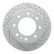 Dynamic Friction 2514-48021 - Brake Kit - Coated Drilled and Slotted Brake Rotors and 5000 Advanced Brake Pads with Hardware