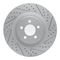 Dynamic Friction 2614-39000 - Brake Kit - Coated Drilled and Slotted Brake Rotors and 5000 Euro Ceramic Brake Pads with Hardware