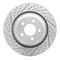 Dynamic Friction 2614-39000 - Brake Kit - Coated Drilled and Slotted Brake Rotors and 5000 Euro Ceramic Brake Pads with Hardware