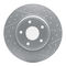 Dynamic Friction 2614-40000 - Brake Kit - Coated Drilled and Slotted Brake Rotors and 5000 Euro Ceramic Brake Pads with Hardware
