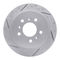 Dynamic Friction 2614-45000 - Brake Kit - Coated Drilled and Slotted Brake Rotors and 5000 Euro Ceramic Brake Pads with Hardware
