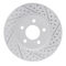 Dynamic Friction 2514-54216 - Brake Kit - Coated Drilled and Slotted Brake Rotors and 5000 Advanced Brake Pads with Hardware
