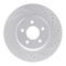 Dynamic Friction 2514-54218 - Brake Kit - Coated Drilled and Slotted Brake Rotors and 5000 Advanced Brake Pads with Hardware
