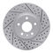 Dynamic Friction 2514-54230 - Brake Kit - Coated Drilled and Slotted Brake Rotors and 5000 Advanced Brake Pads with Hardware