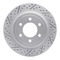 Dynamic Friction 2514-54257 - Brake Kit - Coated Drilled and Slotted Brake Rotors and 5000 Advanced Brake Pads with Hardware