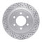 Dynamic Friction 2514-54257 - Brake Kit - Coated Drilled and Slotted Brake Rotors and 5000 Advanced Brake Pads with Hardware
