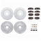 Dynamic Friction 2514-54273 - Brake Kit - Coated Drilled and Slotted Brake Rotors and 5000 Advanced Brake Pads with Hardware