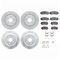 Dynamic Friction 2514-59041 - Brake Kit - Coated Drilled and Slotted Brake Rotors and 5000 Advanced Brake Pads with Hardware