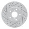 Dynamic Friction 2514-59044 - Brake Kit - Coated Drilled and Slotted Brake Rotors and 5000 Advanced Brake Pads with Hardware