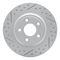 Dynamic Friction 2614-54000 - Brake Kit - Coated Drilled and Slotted Brake Rotors and 5000 Euro Ceramic Brake Pads with Hardware