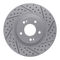 Dynamic Friction 2514-03008 - Brake Kit - Coated Drilled and Slotted Brake Rotors and 5000 Advanced Brake Pads with Hardware