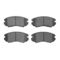 Dynamic Friction 2514-03015 - Brake Kit - Coated Drilled and Slotted Brake Rotors and 5000 Advanced Brake Pads with Hardware