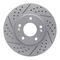 Dynamic Friction 2514-03015 - Brake Kit - Coated Drilled and Slotted Brake Rotors and 5000 Advanced Brake Pads with Hardware