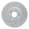 Dynamic Friction 2514-03037 - Brake Kit - Coated Drilled and Slotted Brake Rotors and 5000 Advanced Brake Pads with Hardware
