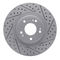 Dynamic Friction 2514-03040 - Brake Kit - Coated Drilled and Slotted Brake Rotors and 5000 Advanced Brake Pads with Hardware