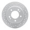 Dynamic Friction 2514-03086 - Brake Kit - Coated Drilled and Slotted Brake Rotors and 5000 Advanced Brake Pads with Hardware