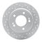 Dynamic Friction 2514-03086 - Brake Kit - Coated Drilled and Slotted Brake Rotors and 5000 Advanced Brake Pads with Hardware