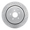 Dynamic Friction 2514-68010 - Brake Kit - Coated Drilled and Slotted Brake Rotors and 5000 Advanced Brake Pads with Hardware