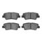 Dynamic Friction 2514-03004 - Brake Kit - Coated Drilled and Slotted Brake Rotors and 5000 Advanced Brake Pads with Hardware