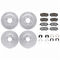 Dynamic Friction 2514-03066 - Brake Kit - Coated Drilled and Slotted Brake Rotors and 5000 Advanced Brake Pads with Hardware