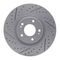Dynamic Friction 2514-21004 - Brake Kit - Coated Drilled and Slotted Brake Rotors and 5000 Advanced Brake Pads with Hardware