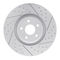 Dynamic Friction 2514-54235 - Brake Kit - Coated Drilled and Slotted Brake Rotors and 5000 Advanced Brake Pads with Hardware