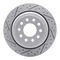 Dynamic Friction 2514-55006 - Brake Kit - Coated Drilled and Slotted Brake Rotors and 5000 Advanced Brake Pads with Hardware