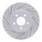 Dynamic Friction 2514-55006 - Brake Kit - Coated Drilled and Slotted Brake Rotors and 5000 Advanced Brake Pads with Hardware
