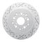 Dynamic Friction 2514-75000 - Brake Kit - Coated Drilled and Slotted Brake Rotors and 5000 Advanced Brake Pads with Hardware