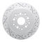 Dynamic Friction 2514-75002 - Brake Kit - Coated Drilled and Slotted Brake Rotors and 5000 Advanced Brake Pads with Hardware
