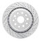 Dynamic Friction 2514-75021 - Brake Kit - Coated Drilled and Slotted Brake Rotors and 5000 Advanced Brake Pads with Hardware