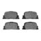 Dynamic Friction 2514-76091 - Brake Kit - Coated Drilled and Slotted Brake Rotors and 5000 Advanced Brake Pads with Hardware