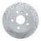 Dynamic Friction 2514-76108 - Brake Kit - Coated Drilled and Slotted Brake Rotors and 5000 Advanced Brake Pads with Hardware