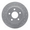 Dynamic Friction 2514-47296 - Brake Kit - Coated Drilled and Slotted Brake Rotors and 5000 Advanced Brake Pads with Hardware