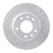 Dynamic Friction 2514-54227 - Brake Kit - Coated Drilled and Slotted Brake Rotors and 5000 Advanced Brake Pads with Hardware