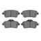 Dynamic Friction 2514-63003 - Brake Kit - Coated Drilled and Slotted Brake Rotors and 5000 Advanced Brake Pads with Hardware