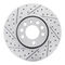 Dynamic Friction 2514-65004 - Brake Kit - Coated Drilled and Slotted Brake Rotors and 5000 Advanced Brake Pads with Hardware