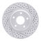 Dynamic Friction 2514-67062 - Brake Kit - Coated Drilled and Slotted Brake Rotors and 5000 Advanced Brake Pads with Hardware