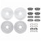 Dynamic Friction 2514-67066 - Brake Kit - Coated Drilled and Slotted Brake Rotors and 5000 Advanced Brake Pads with Hardware