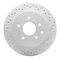 Dynamic Friction 2514-67070 - Brake Kit - Coated Drilled and Slotted Brake Rotors and 5000 Advanced Brake Pads with Hardware