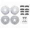 Dynamic Friction 2514-72024 - Brake Kit - Coated Drilled and Slotted Brake Rotors and 5000 Advanced Brake Pads with Hardware