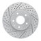 Dynamic Friction 2514-80036 - Brake Kit - Coated Drilled and Slotted Brake Rotors and 5000 Advanced Brake Pads with Hardware