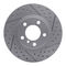 Dynamic Friction 2614-32001 - Brake Kit - Coated Drilled and Slotted Brake Rotors and 5000 Euro Ceramic Brake Pads with Hardware