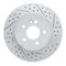 Dynamic Friction 2614-63006 - Brake Kit - Coated Drilled and Slotted Brake Rotors and 5000 Euro Ceramic Brake Pads with Hardware