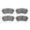 Dynamic Friction 2514-03014 - Brake Kit - Coated Drilled and Slotted Brake Rotors and 5000 Advanced Brake Pads with Hardware