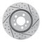 Dynamic Friction 2514-74024 - Brake Kit - Coated Drilled and Slotted Brake Rotors and 5000 Advanced Brake Pads with Hardware